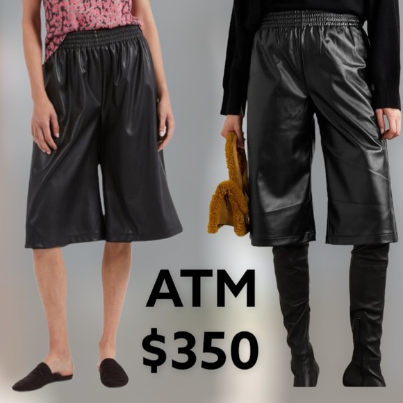 ATM Anthony Thomas Melillo Pants - NWT ATM  Vegan Leather Culottes